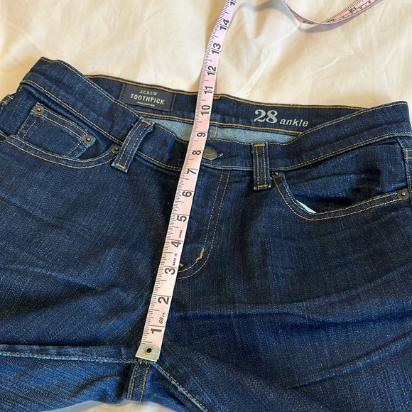 Ladies J. Crew Toothpick Ankle Dark Wash Jeans 28 - Picture 7 of 9